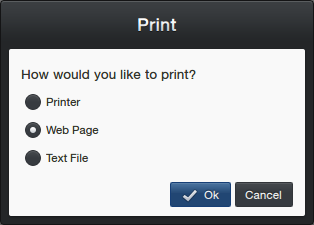 Selecting export format