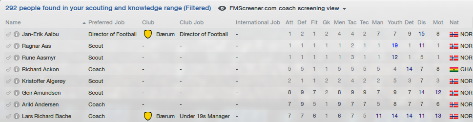 New coach search view